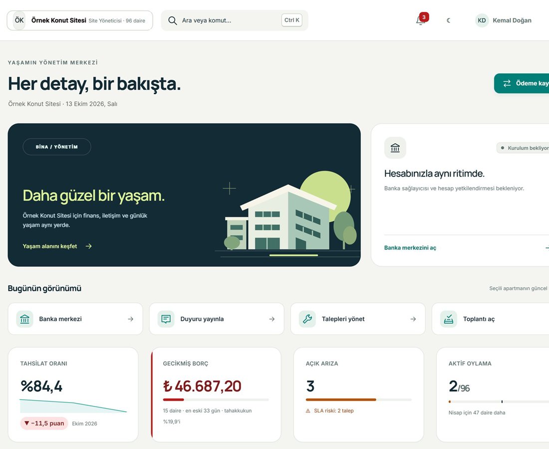 Bina Yönetim Yazılımı ekran görüntüsü